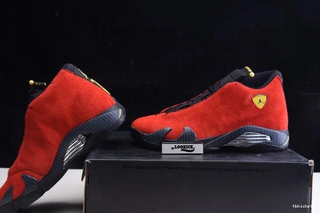 Cheap TBkick Challenge Red Retro Jordan 14 654459-670 Air 0731